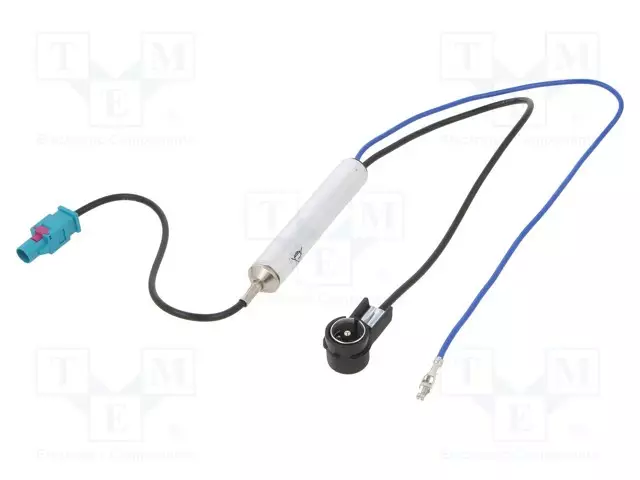 KAAPELI - 0,4M - FAKRA-PISTOKE,ISO-KULMAPISTOKE - KULMA,SUORA - Antennijohdot - A9524IUNIV - 1