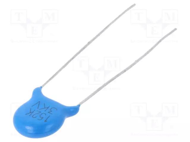 KERAAMINEN KONDENSAATTORI - 1,5NF - 3KV - Y5P - ±10% - THT - 7,5MM - Keraamiset kondensaattorit - CCH-1N53000V - 1