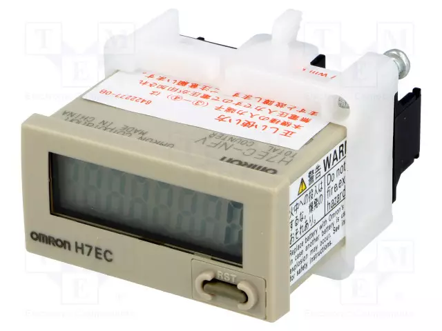 LASKURI: SÄHKÖINEN - LCD - IMPULSSIT - 99999999 - IP66 - 48X24X48,5MM - Digitaaliset ja mekaaniset laskurit - H7EC-NFV - 1