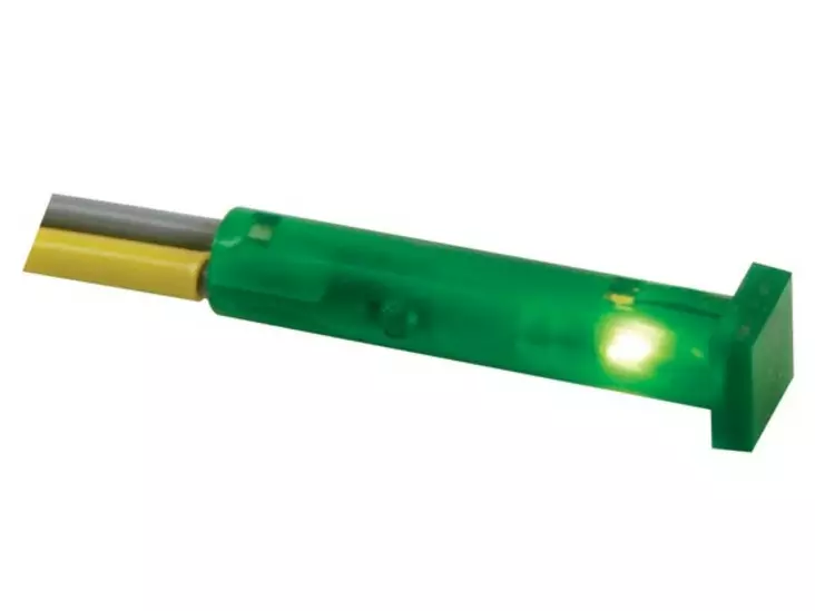 MERKKIVALO HEHKULAMPULLA 12V VIHREÄ NELIÖ - OUTLET - CCAF012V - 1