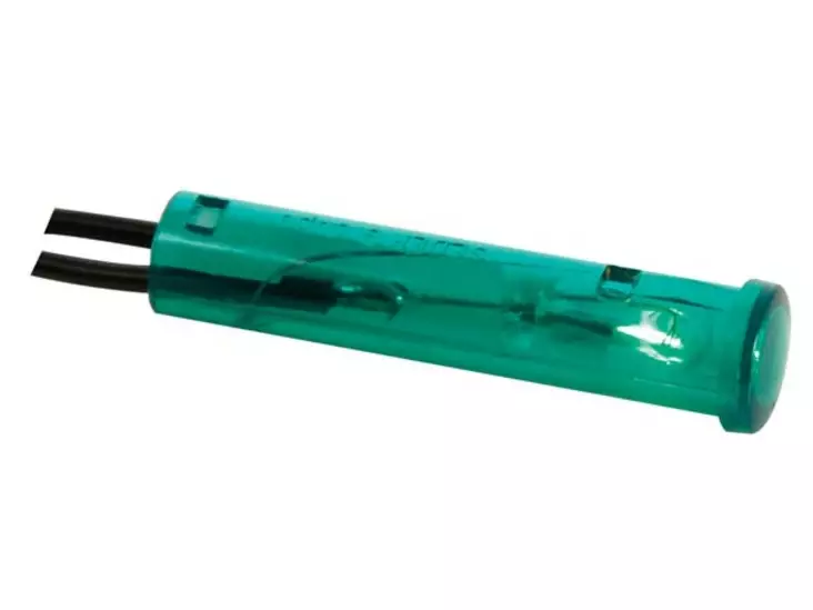 MERKKIVALO HEHKULAMPULLA 12V VIHREÄ PYÖREÄ - OUTLET - CRAF012V - 1