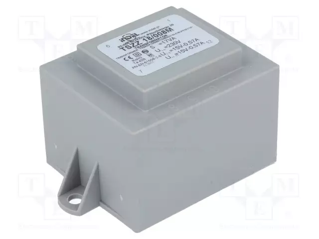 MUUNTAJA - 18VA - 230VAC - 15V - 15V - 600MA - 600MA - PCB - IP00 - Piirilevymuuntajat - TSZZ152X15V - 1