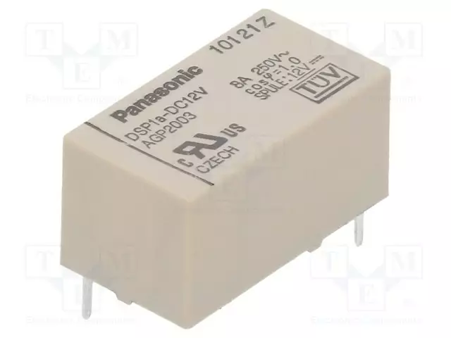 RELE - SPST-NO - UKELAN: 12VDC - 8A/250VAC - DSP - Pienoisreleet - DSP1A-DC12V - 1