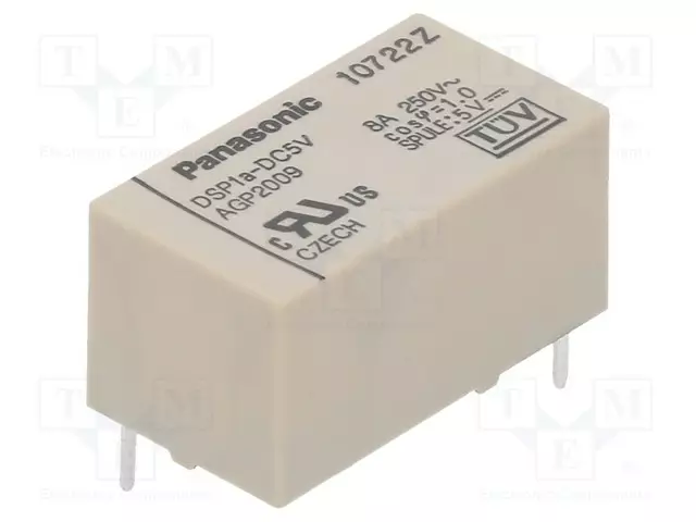 RELE - SPST-NO - UKELAN: 5VDC - 8A/250VAC - DSP - Pienoisreleet - DSP1A-DC5V - 1
