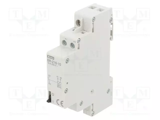 RELE: ASENNUS-BISTABIILI,PULSSI-SPST-NO - UKYTK: MAX.250VAC - Asennusreleet - BR-216-10230V - 1