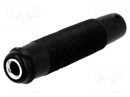 LABORATORY CONNECTOR: 4MM BANANA - SOCKET - 60VDC - 16A - MUSTA - 3MOHM - Banaanijatkoliittimet - KUN30SW - 1