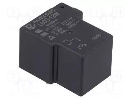 RELE - SPDT - UKELAN: 12VDC - 30A - MAX.240VAC - L90 - Tehoreleet - L90S-12W - 1