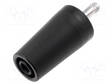 LABORATORY CONNECTOR: 4MM BANANA - ADAPTER - 32A - MUSTA - 40.4MM - Banaaniliittimet 4mm - SURB2112-SW - 1