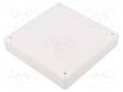 ASENNUSKOTELO - X: 125MM - Y: 125MM - Z: 25MM - TWN - ABS - IP40 - Yleiskäyttöiset kotelot - TKC-TWN13-3-13W - 2
