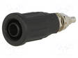 LABORATORY CONNECTOR: 4MM BANANA - SOCKET - 1KV - 32A - MUSTA - 40MM - Banaanijatkoliittimet - SEPB6447NI-SW - 1