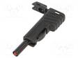 LABORATORY CONNECTOR: 4MM BANANA - PLUG - 30A - 60VDC - MUSTA - 2.5MM2 - Banaaniliittimet 4mm - SLS200-SW - 1