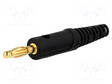 LABORATORY CONNECTOR: 4MM BANANA - PLUG - 32A - 33VAC - 70VDC - MUSTA - Banaaniliittimet 4mm - FK8LAU-SW - 1