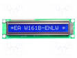 LCD NÄYTTÖ - AAKKOSNUMEERINEN - STN NEGATIVE - 16X1 - SININEN - LED - Aakkosnumeeriset LCD-näytöt - EAW161B-ENLW - 1
