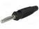 LABORATORY CONNECTOR: 4MM BANANA - PLUG - 16A - 60VDC - MUSTA - 3MOHM - Banaaniliittimet 4mm - VQ20SW - 1