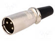 PISTOKE - XLR - UROS - PIN: 3 - SUORA - JOHTOON - XLR liittimet ja tarvikkeet - XLR-3W - 1