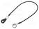 RETAINING CABLE - WITH MOUNTING TAB AND KEY RING - PLATING: PVC - Sokat ja turvatapit - GN111.2-320-24B-SW - 1