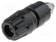 LABORATORY CONNECTOR: 4MM BANANA - SOCKET - 30VAC - 60VDC - 35A - MUSTA - Banaanijatkoliittimet - PKI10ASW - 1
