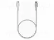 KAAPELI - USB 2.0 - USB C PISTOKE,MOLEMMIN PUOLIN - 0,3M - VALKOINEN - USB kaapelit ja adapterit - GC-KABGC100PS30SW - 2