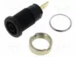 LABORATORY CONNECTOR: 4MM BANANA - SOCKET - 1KV - 32A - MUSTA - 33MM - Banaanijatkoliittimet - SEB2620F6.3SW - 1