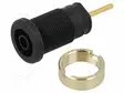 LABORATORY CONNECTOR: 4MM BANANA - SOCKET - 1KV - 24A - MUSTA - 36MM - Banaanijatkoliittimet - SEB2630S1.9SW - 1