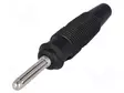 LABORATORIOBANAANILIITIN 4MM - PISTOKE - 16A - 60VDC - MUSTA - 3MOHM - Banaaniliittimet 4mm - BUELA20KSW - 1