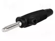 LABORATORIOBANAANILIITIN 4MM - PISTOKE - 30A - 60VDC - MUSTA - 3MOHM - Banaaniliittimet 4mm - BUELA300KSW - 1