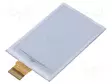 NÄYTTÖ: E-PAPERI - 2,7" - 176X264 - NÄYTÖN ULKOMITAT: 38,19X57,29MM - E-paperi - DEE176264A-W - 1