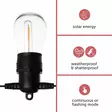 SOLAR LED - 15 m - 15 warm white lamps - black wire - Jouluvalot ja sisustusvalot - V-SOLAR-15-WW - 4