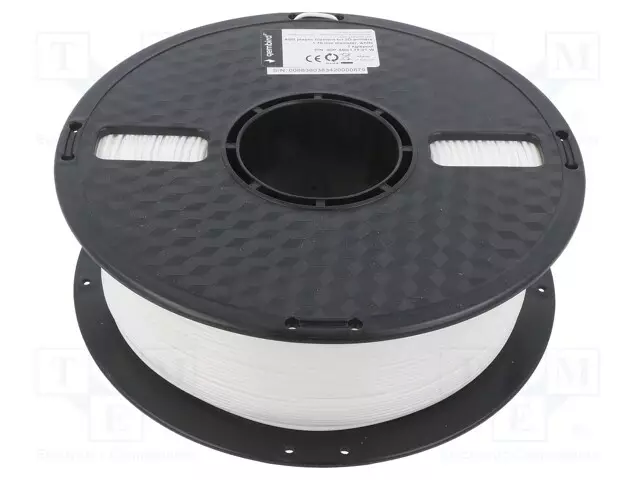 3D FILAMENTTI ABS - 1,75MM - VALKOINEN - 225÷245°C - 1KG - 3D Filamentit - 3DP-ABS1.75-01-W - 1