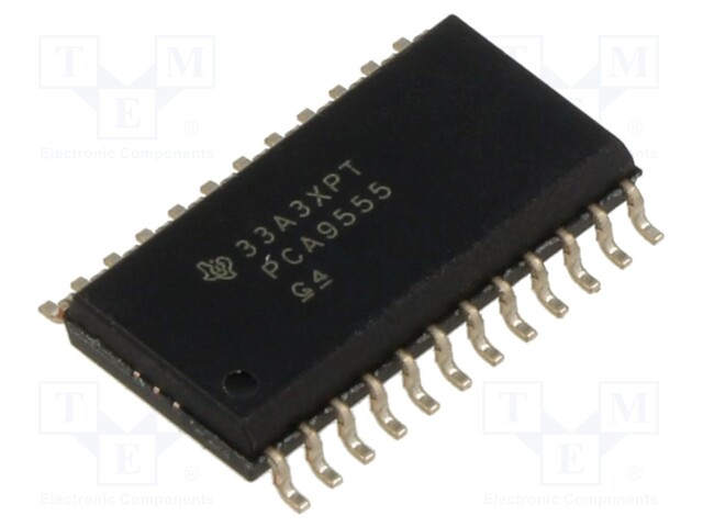 IC: RAJAPINTA - I/O EKSPANDERI - 2,3÷5,5VDC - I2C,SMBUS - SMD - SO24 - Mikropiirit - muut liitäntäpiirit - PCA9555DW - 1