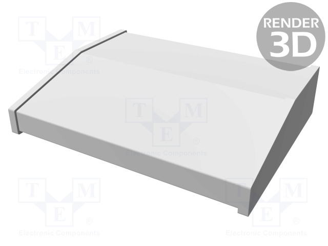 KOTELO: OHJAUSPANEELI-1456 - X: 356MM - Y: 287MM - Z: 76MM - ALUMIINI - Työpöytäkotelot - HM-1456PL3WHCWW - 1