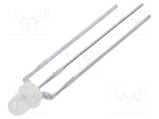 LED - PUNAINEN/VIHREÄ - 3MM - 60° - ETUOSA: KUPERA - 2÷2,2VDC - Pyöreät LEDit - SSL-LX3059IGW - 1