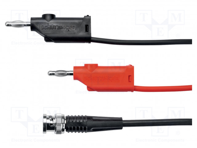 MITTAUSJOHTO - PIT: 1M - MUSTA JA PUNAINEN - 1GHZ - ERISTYS: PVC - Mittausjohdot - KO8958100-SW - 1