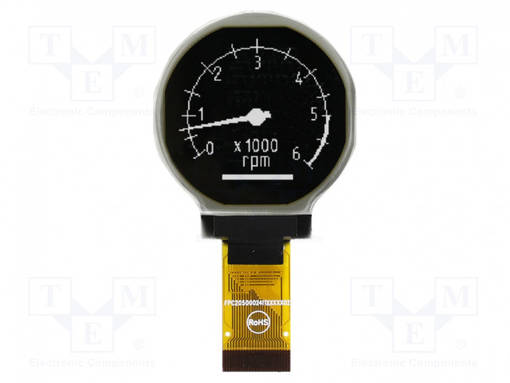 OLED NÄYTTÖ - GRAAFINEN - 1,2" - 128X128 - KOOT: 36,98X41,23X2,05MM - Graafiset OLED-näytöt - EAW128128-XRLW - 1