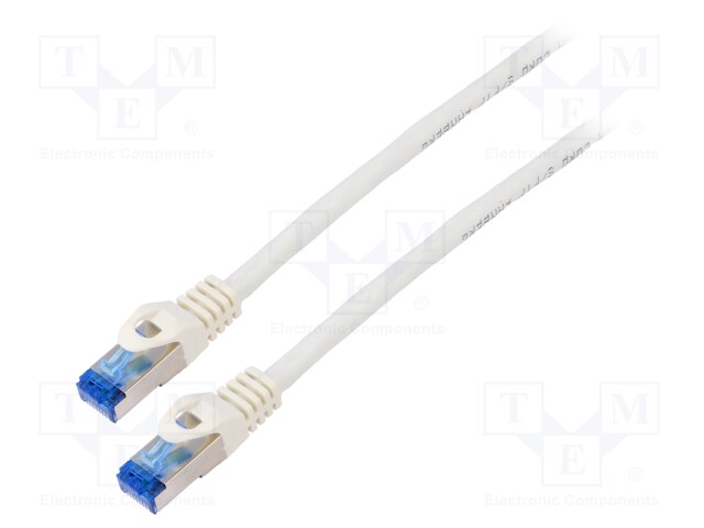 PATCH KAAPELI - S/FTP - CAT: 6A - RJ45-PISTOKE,MOLEMMIN PUOLIN - LANKA - RJ45 Ethernet kaapelit - PCF6A-10CC-2000-W - 1