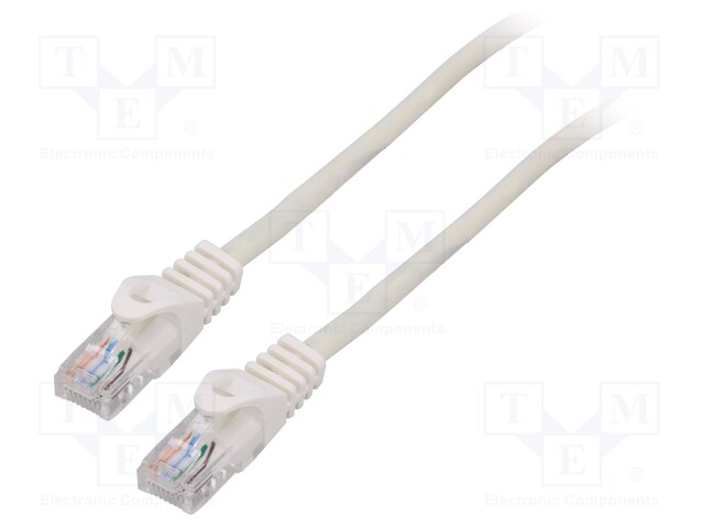 PATCH KAAPELI - U/UTP - CAT: 5E - RJ45-PISTOKE,MOLEMMIN PUOLIN - LANKA - RJ45 Ethernet kaapelit - PCU5-10CC-3000-W - 1