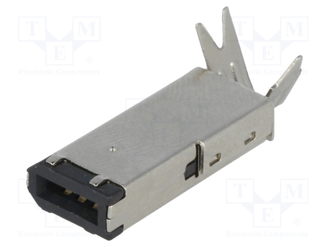 LIITIN: IEEE1394 - PISTOKE - JOHTOON - JUOTETTAVA - PIN: 6 - SUORA - USB liittimet - IEEE1394-W - 1