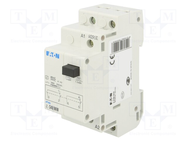 RELE: ASENNUS-BISTABIILI,PULSSI-DPDT - UKELAN: 48VAC,24VDC - Asennusreleet - Z-S48WW - 1