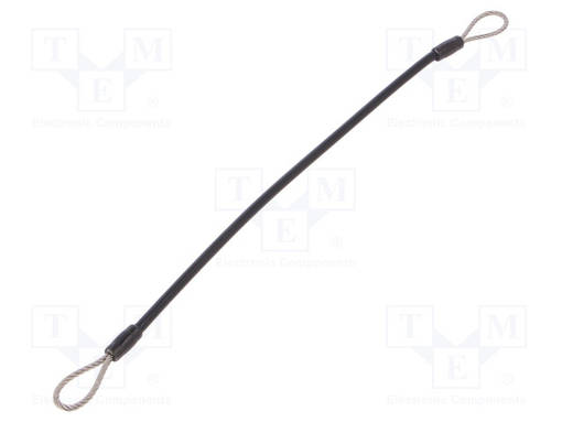 RETAINING CABLE - WITH 2 LOOPS - PLATING: PVC - STAINLESS STEEL - Sokat ja turvatapit - GN111.2-320D-SW - 1