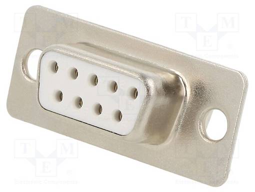 LIITIN: D-SUB - PIN: 9 - PISTOKE - NAARAS - JOHTOON - JUOTETTAVA - D liittimet - DB09-SS-W - 1