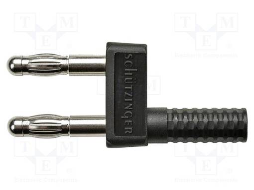 LABORATORY CONNECTOR: 4MM BANANA - 32A - 30VDC,60VDC - MUSTA - Banaaniliittimet 4mm - KURZ8454NI-SW - 1
