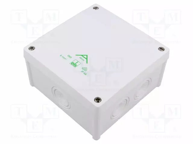 KYTKENTÄRASIA - X: 127MM - Y: 127MM - Z: 70MM - SEINÄ-KATTO- - Kytkentärasiat - ABOX-060-6W - 1