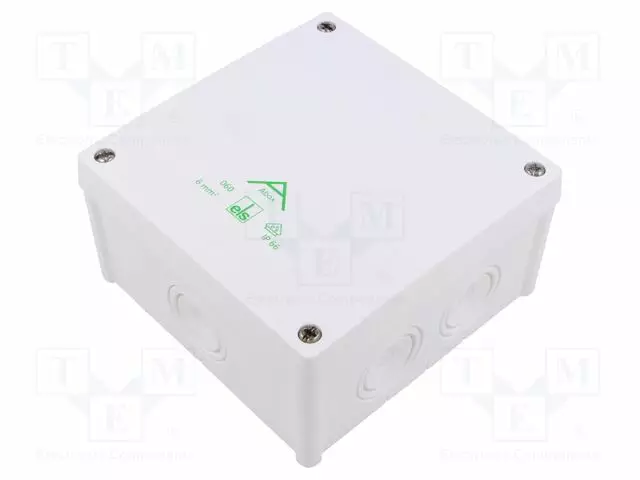 KYTKENTÄRASIA - X: 127MM - Y: 127MM - Z: 70MM - SEINÄ-KATTO- - Kytkentärasiat - ABOX-060-LW - 1