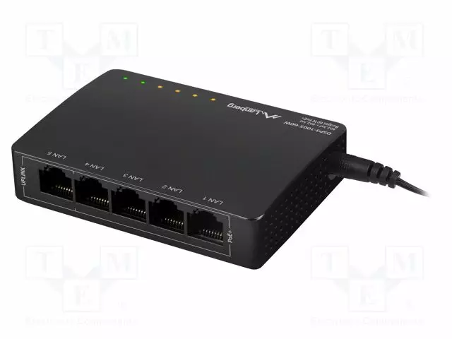 SWITCH ETHERNET - RJ45-PISTORASIA X5 - MUSTA - 10GBPS - Tietokonetarvikkeet - muut - DSP3-1005-60W - 1