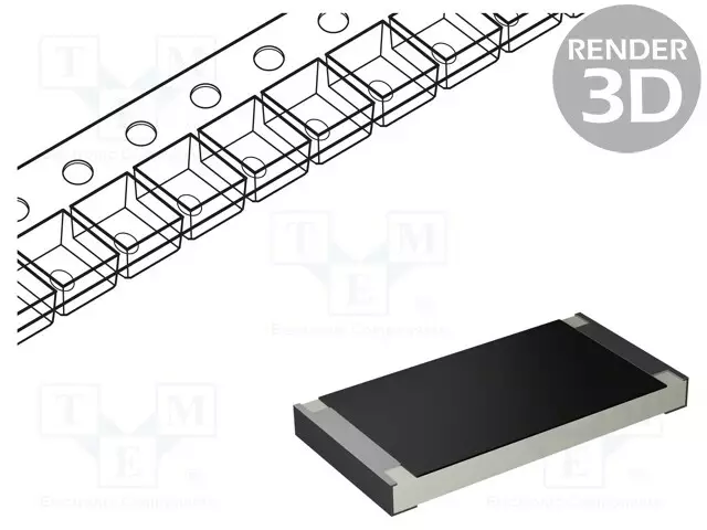 VASTUS: POWER METAL - 500UOHM - MITTAUS-SMD - 2512 - 2W - ±1% - 50PPM/°C - SMD vastukset - LR2512-R0005-1-2W - 1