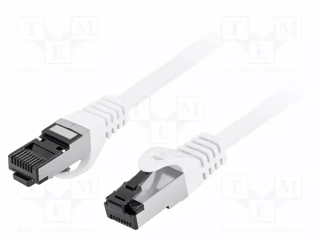 PATCH KAAPELI - S/FTP - CAT: CAT 8.1 - RJ45-PISTOKE,MOLEMMIN PUOLIN - RJ45 Ethernet kaapelit - PCF8-10CU-0200-W - 1