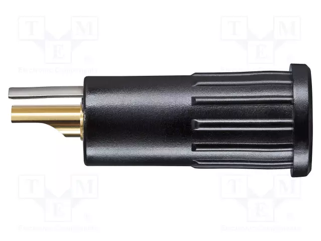 LABORATORY CONNECTOR: 4MM BANANA - 30VAC - 60VDC - 16A - MUSTA - 5MOHM - Banaanijatkoliittimet - BRBU7924LAU-SW - 1
