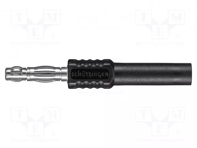 LABORATORIOBANAANILIITIN 4MM - PISTOKE - 16A - 30VAC - 60VDC - MUSTA - Banaaniliittimet 4mm - BRST7922NI-SW - 1