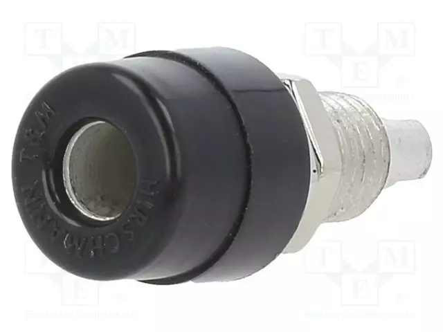 LABORATORIOBANAANILIITIN 4MM - PISTORASIA - 60VDC - 32A - MUSTA - Banaanijatkoliittimet - BIL20-SW - 1