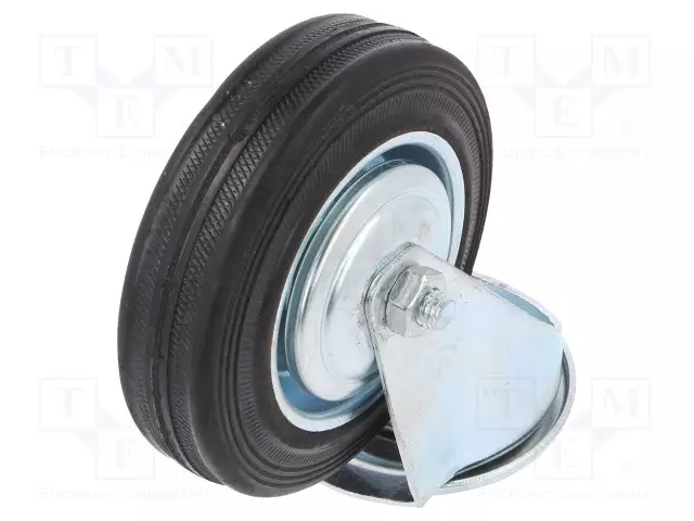 KULJETUSPYÖRÄ - Ø: 100MM - W: 25MM - H: 128MM - VÄÄNTÖ-70KG - KUMI - TERÄS - Kuljetuspyörät - CKJS-SG-100W - 1